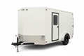 5-6 foot wide by 10 foot long single axle V-nose enclosed cargo trailer