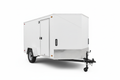 5x8-10 Compact Single Axle V-Nose Enclosed Cargo Trailer