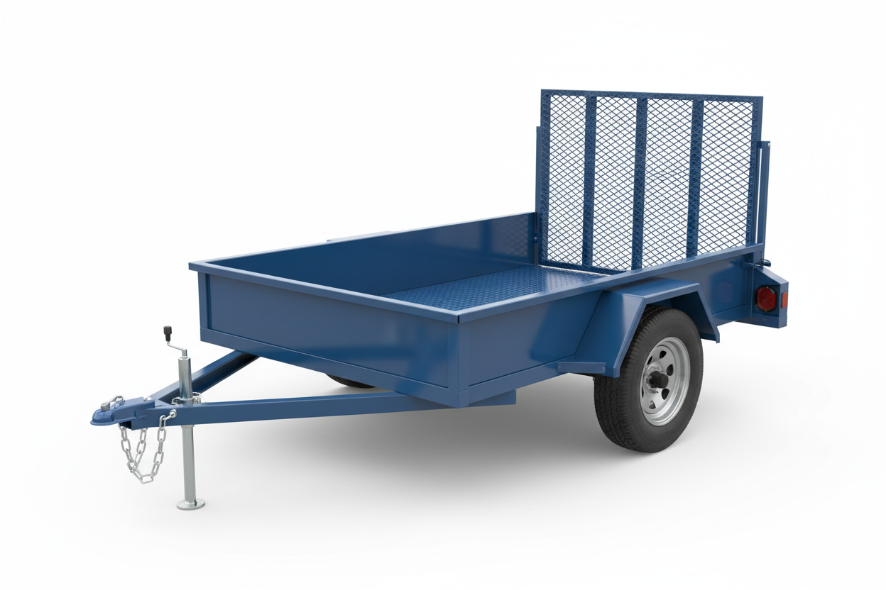 5x8 single axle open utility trailer