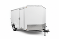 5x8 V-nose enclosed cargo trailer with single axle