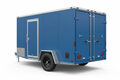 6x10 Single Axle V-Nose Enclosed Cargo Trailer - Blue