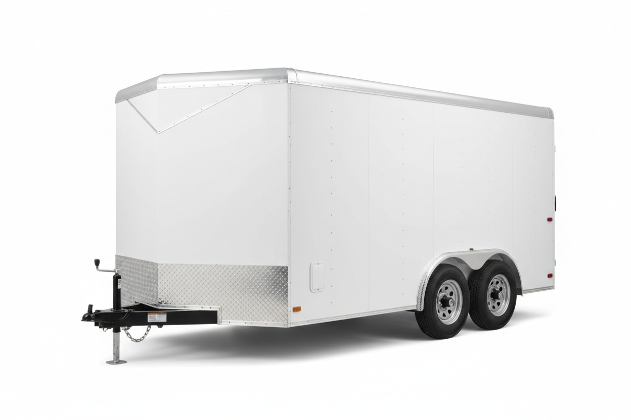 6x12 Tandem Axle V-Nose Enclosed Cargo Trailer