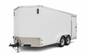 6x12 V-nose enclosed cargo trailer with tandem axles