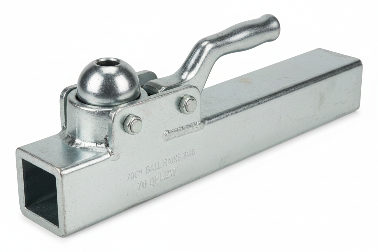 7000 lb straight tongue trailer coupler for 2-inch ball