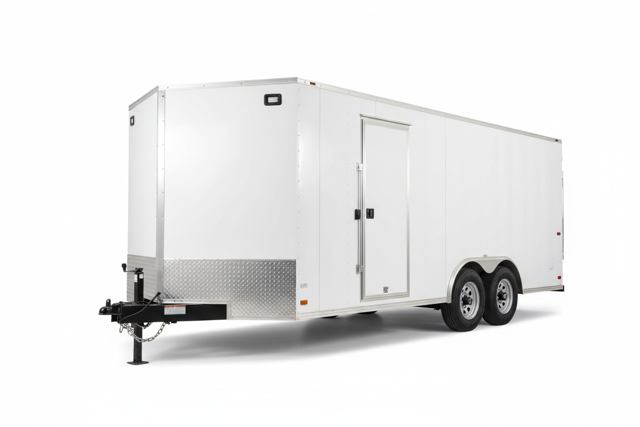 7x14-16 Tandem Axle V-Nose Enclosed Cargo Trailer