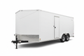 7x14 Tandem Axle V-Nose Enclosed Cargo Trailer - White