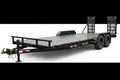 7x16 Heavy-Duty Tandem Axle Flatbed Utility/Car Hauler Trailer - 10,000 lb