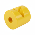 8-inch yellow PVC keel roller for boat trailer