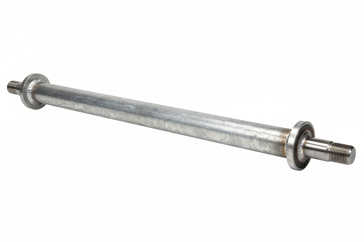 95-inch straight trailer axle beam with spindles