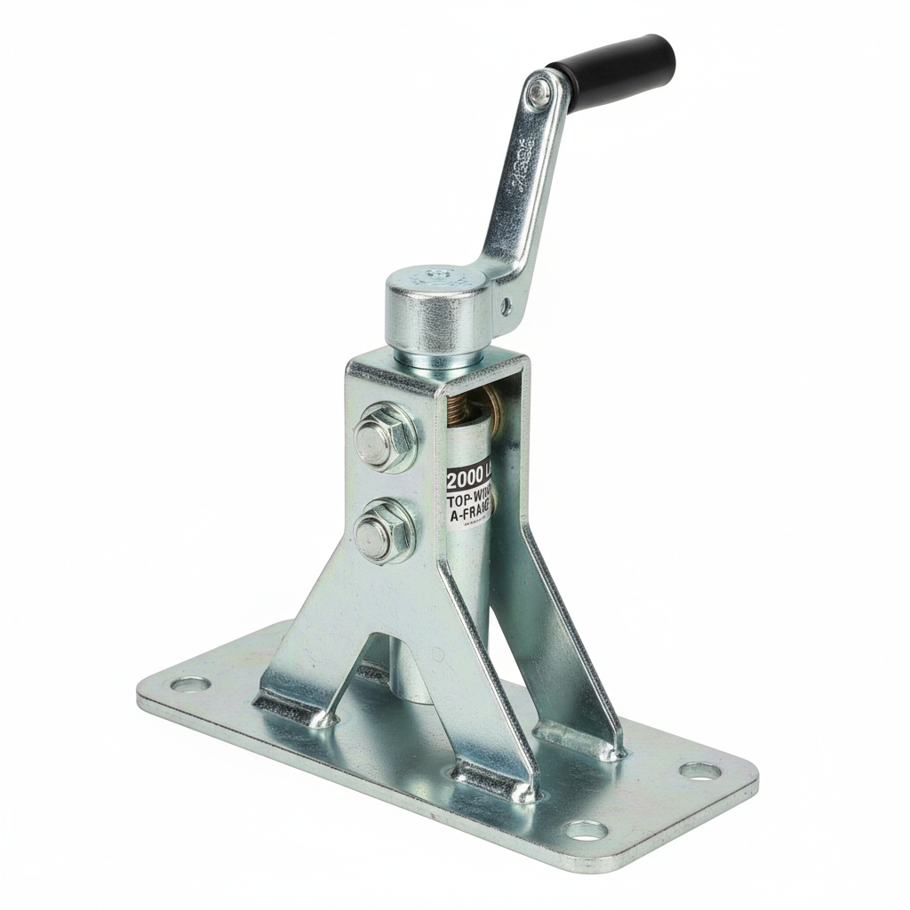 A-Frame Mount Top-Wind Tongue Jack - 2,000 lb