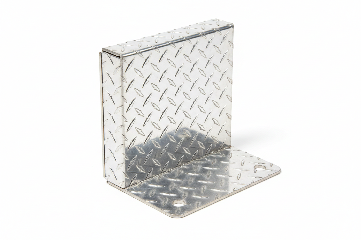 Aluminum diamond plate light protector guard