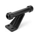 Black powder-coated ball mount shank with 4-inch drop