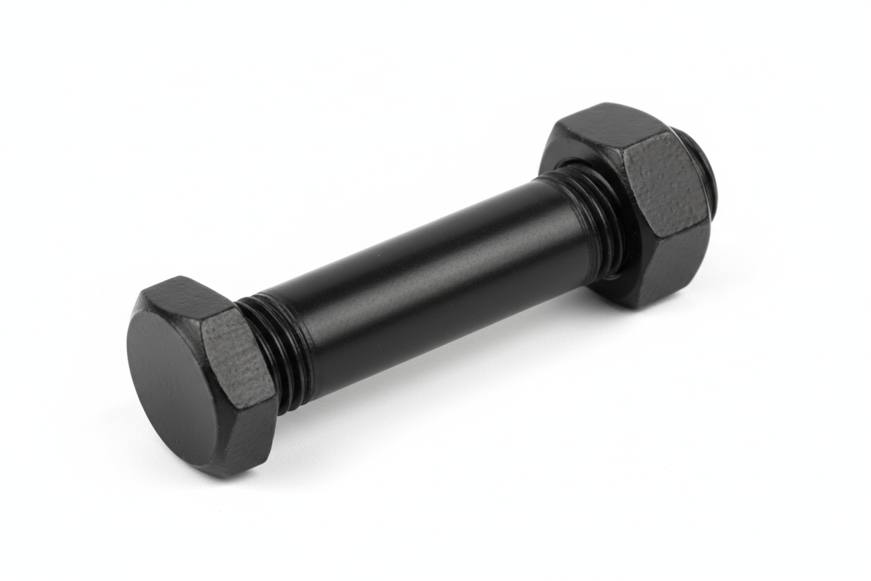 Black Spring Bolt and Nut Assembly for Trailer Leaf Spring