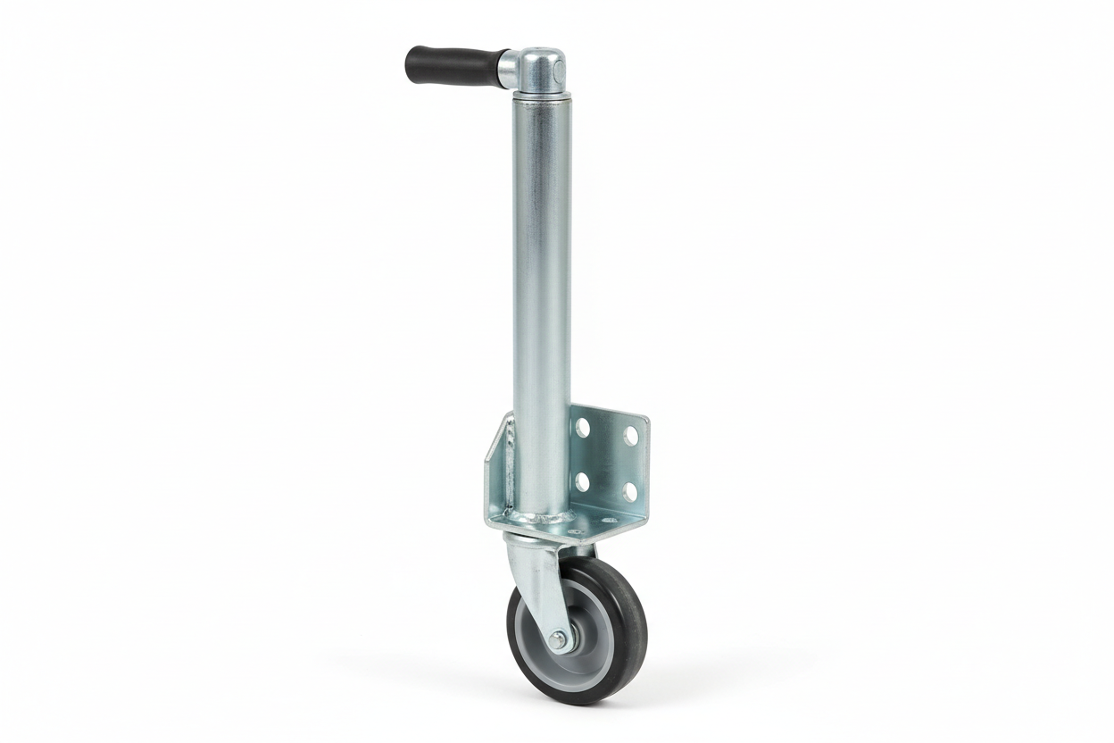 Bolt-on swivel wheel trailer tongue jack 1200 lb capacity