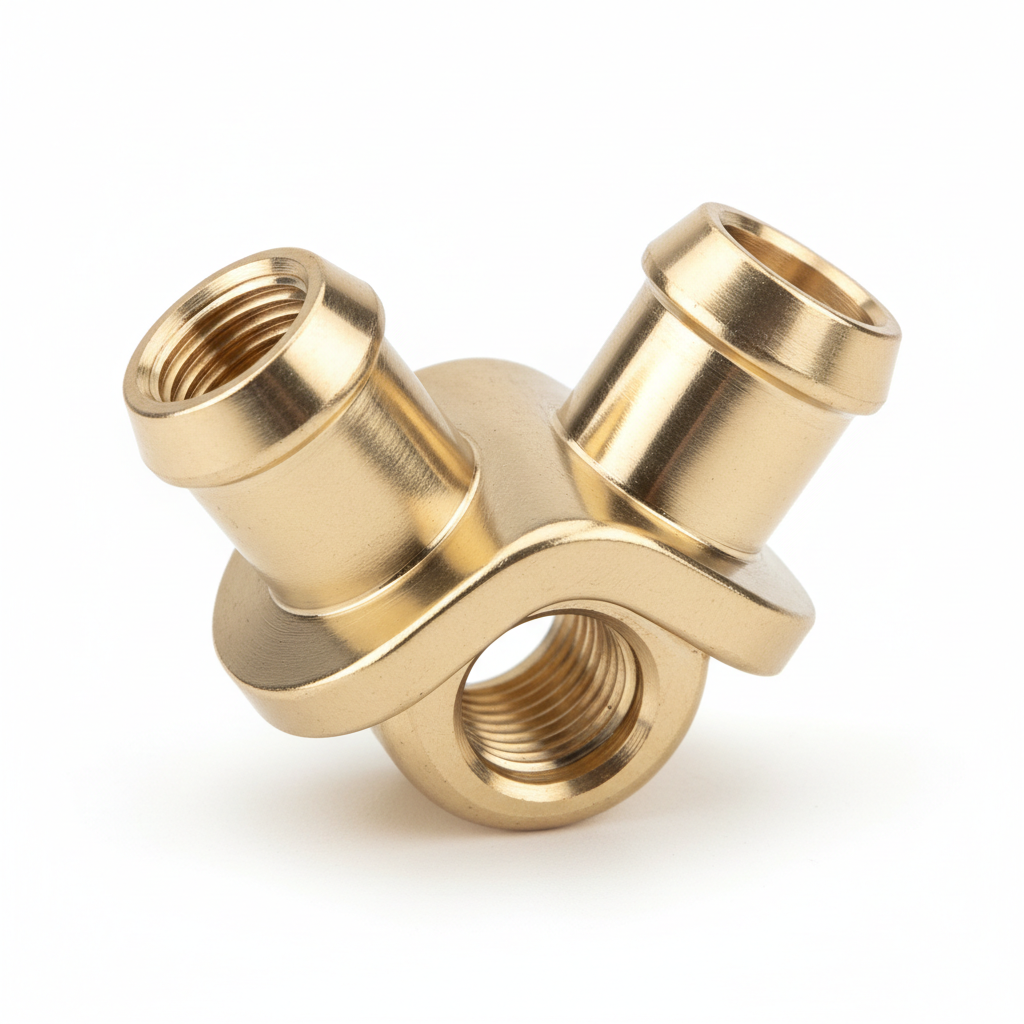 Brass 2-Way Brake Fitting (Banjo Bolt) for Trailer Surge Brake System