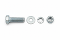 Complete Galvanized Bolt Assembly - 3/8" x 2.5" with Washers and Nut