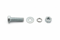 Complete Galvanized Bolt Assembly - 7/16" x 1" with Washers and Nut