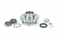 Complete trailer hub kit with bearings and hardware