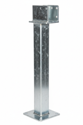 Galvanized 30-inch winch post 3x3 square tubing