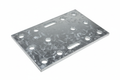 Galvanized steel boat trailer winch seat mounting plate