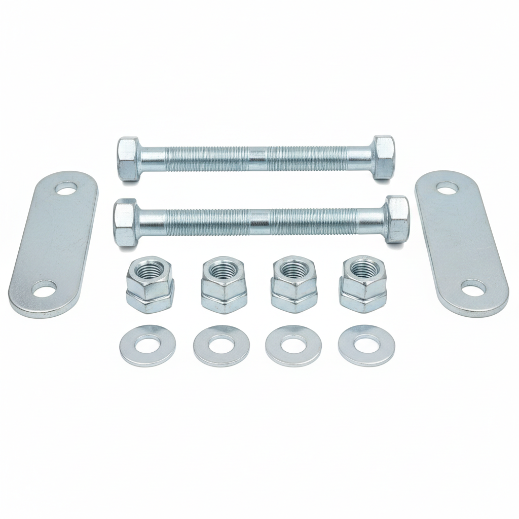 Galvanized U-bolt kit for trailer axle