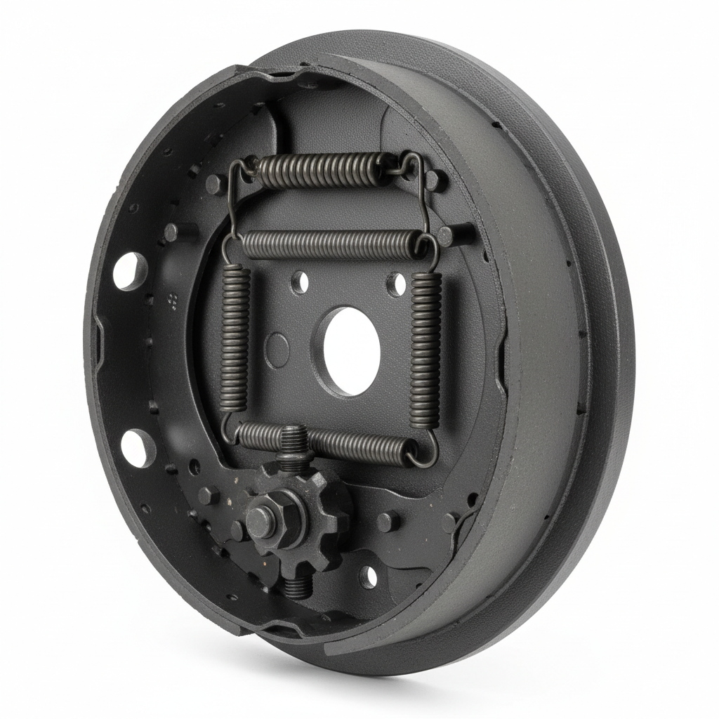 Heavy-duty 10,000-pound trailer drum brake backing plate assembly