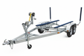 Large heavy-duty tandem axle galvanized boat trailer for 22-26 foot boats