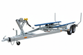 Large tandem axle galvanized boat trailer for 22-26 foot V-hull boats