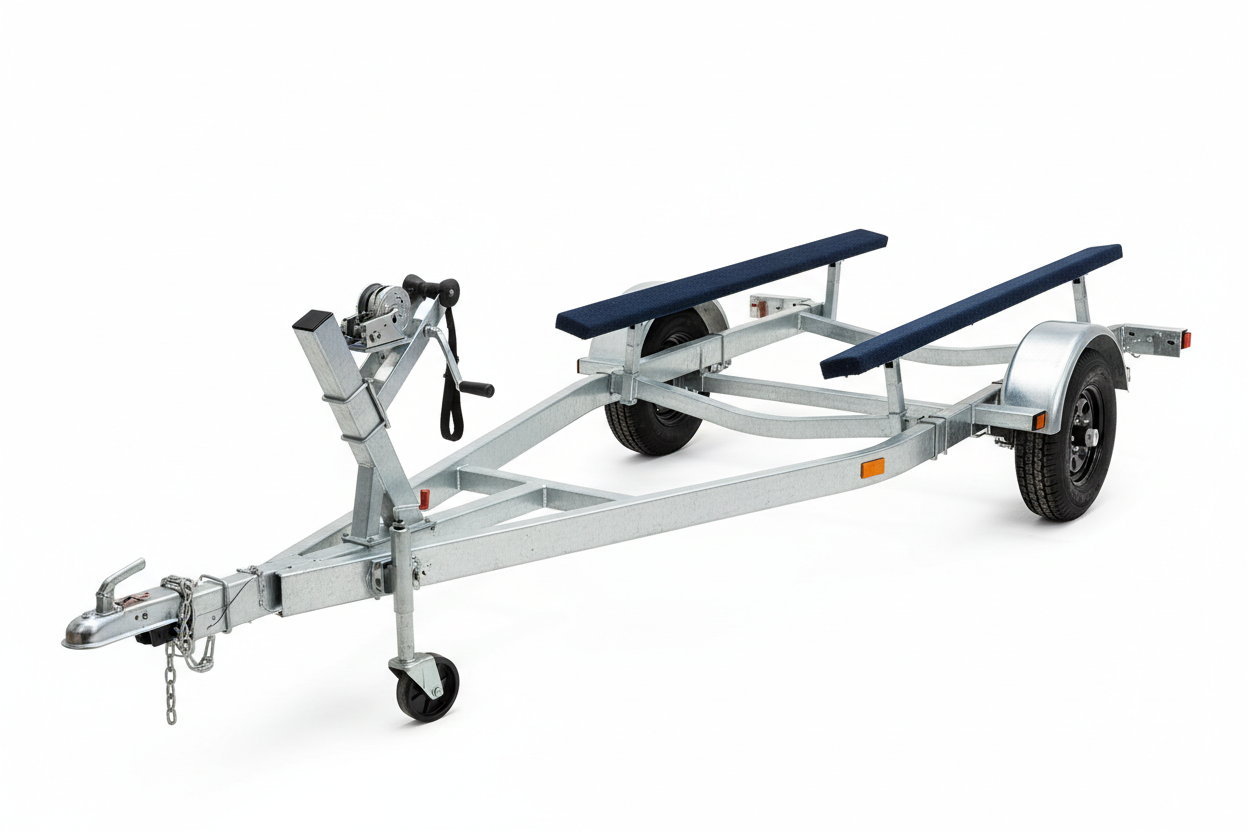 Premium single axle galvanized boat trailer for 18-20 foot boats