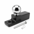 Receiver hitch ball mount kit with 2-5/16-inch hitch ball