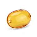 Single amber colored replacement lens for trailer marker light