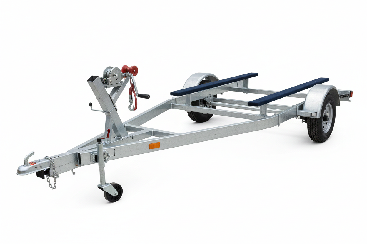 Single axle galvanized boat trailer for 14-16 foot boats