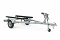 Single axle galvanized personal watercraft trailer for one jet ski