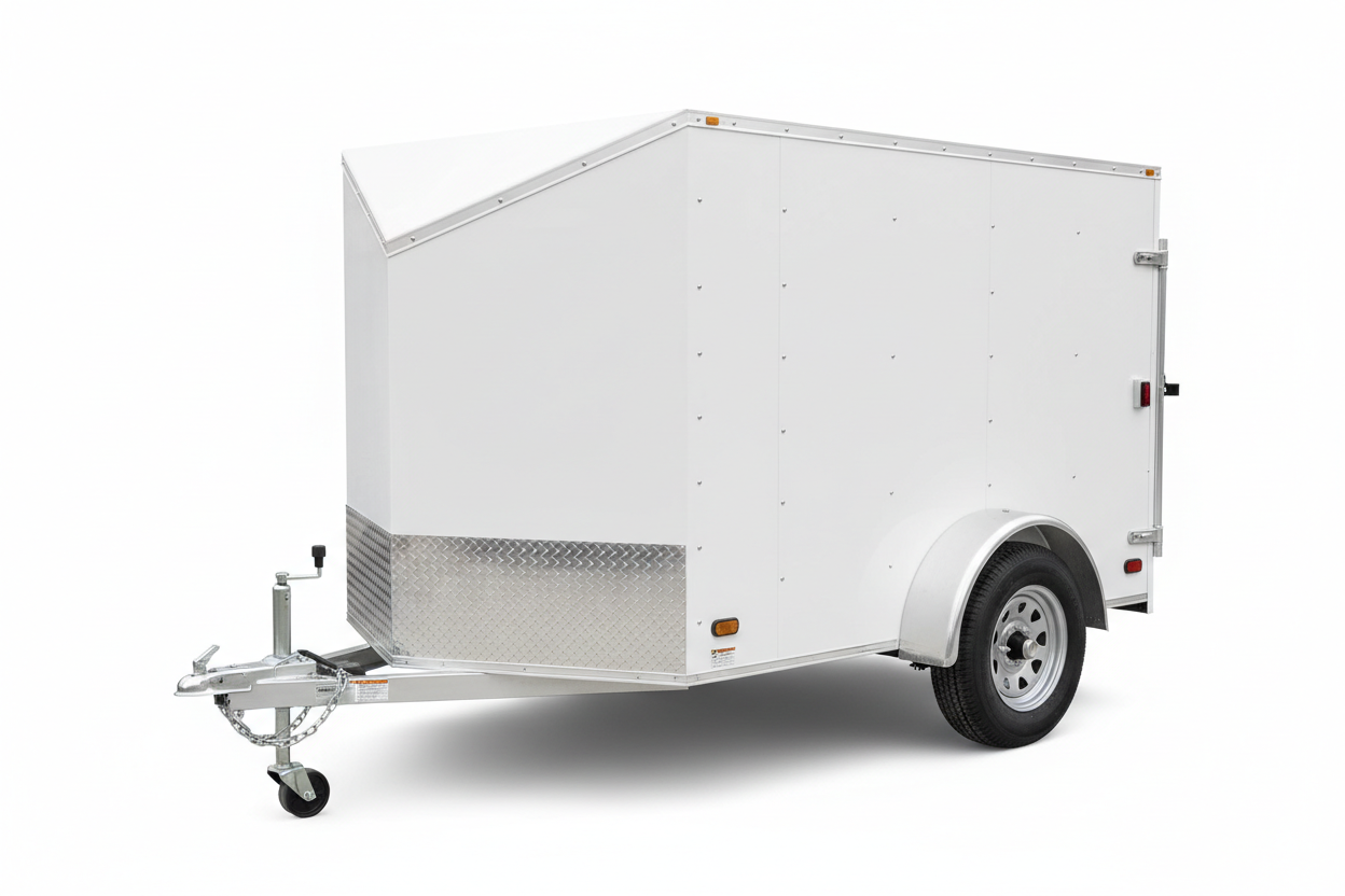 Small enclosed cargo trailer 4x6 single axle