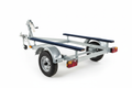 Small galvanized boat trailer for 12-14 foot boats - rear view