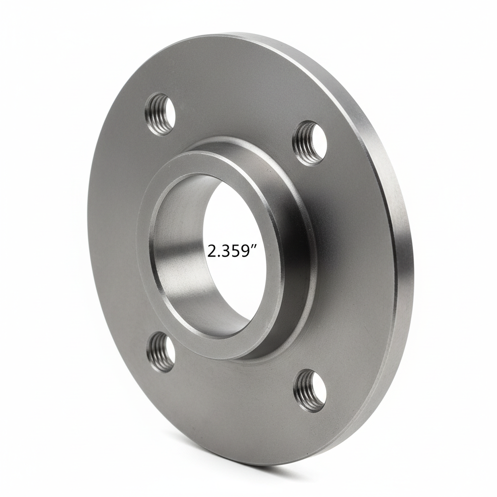 Steel Brake Mounting Flange - 2.359" Diameter for Trailer Axle