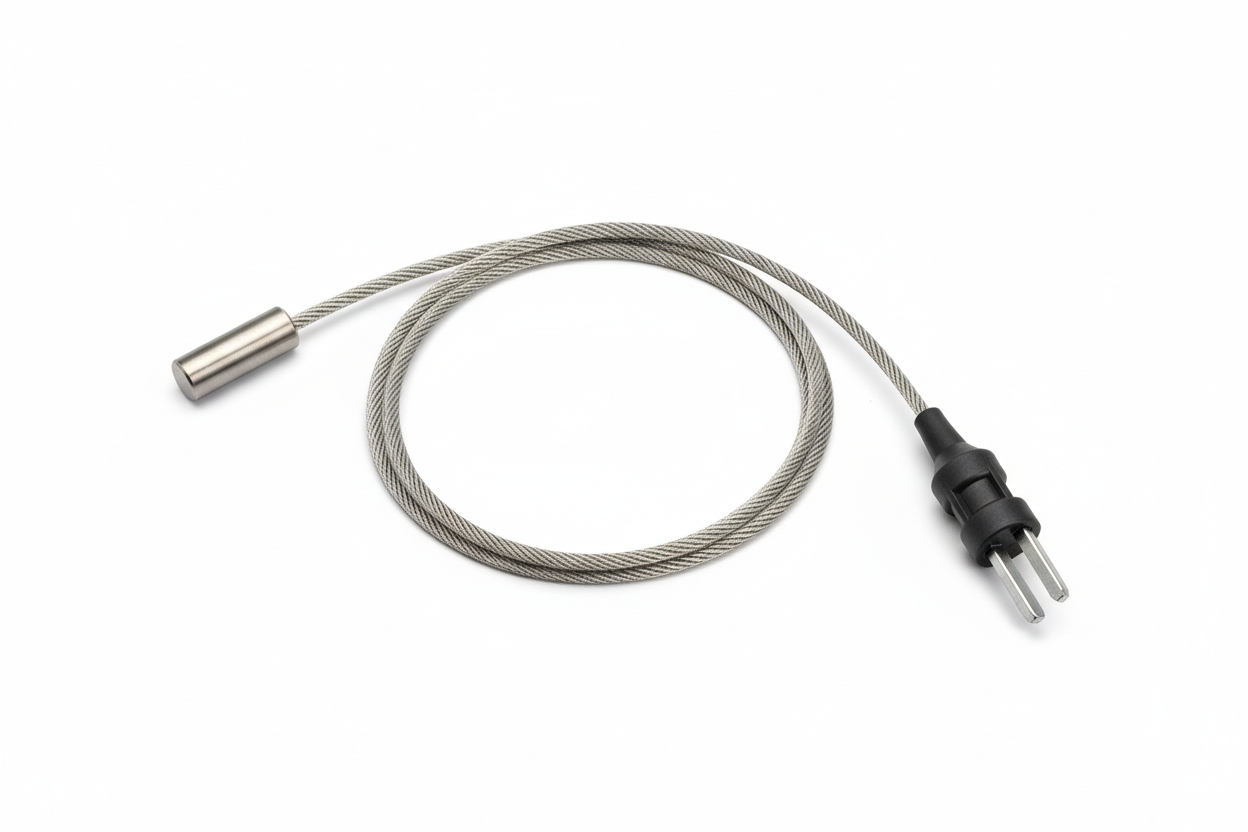 Trailer breakaway pin and cable assembly