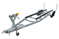 Very large heavy-duty tandem axle galvanized boat trailer for 28 foot boats with step-down frame