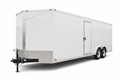 Very Large Tandem Axle V-Nose Enclosed Cargo Trailer - White