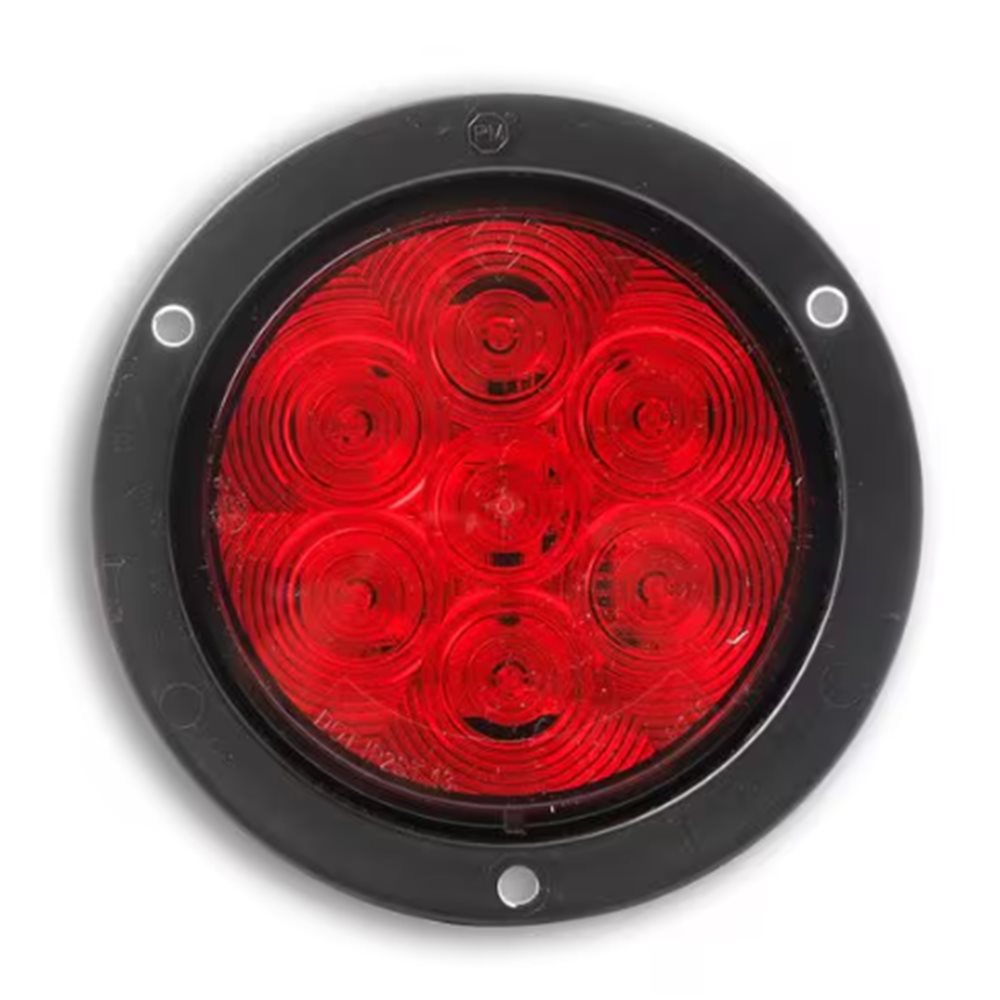 Light, Red Round 7 Diode 4"