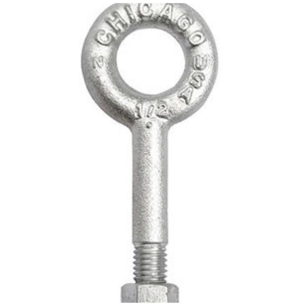 Eye Bolt, 1/2 x 6" Galv,