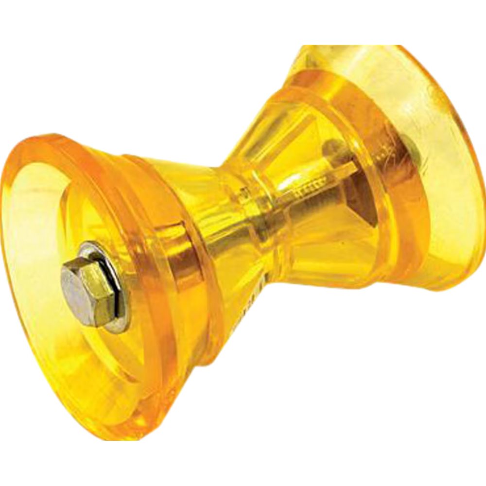 Bow Stop Roller Yellow 3", 1/2"