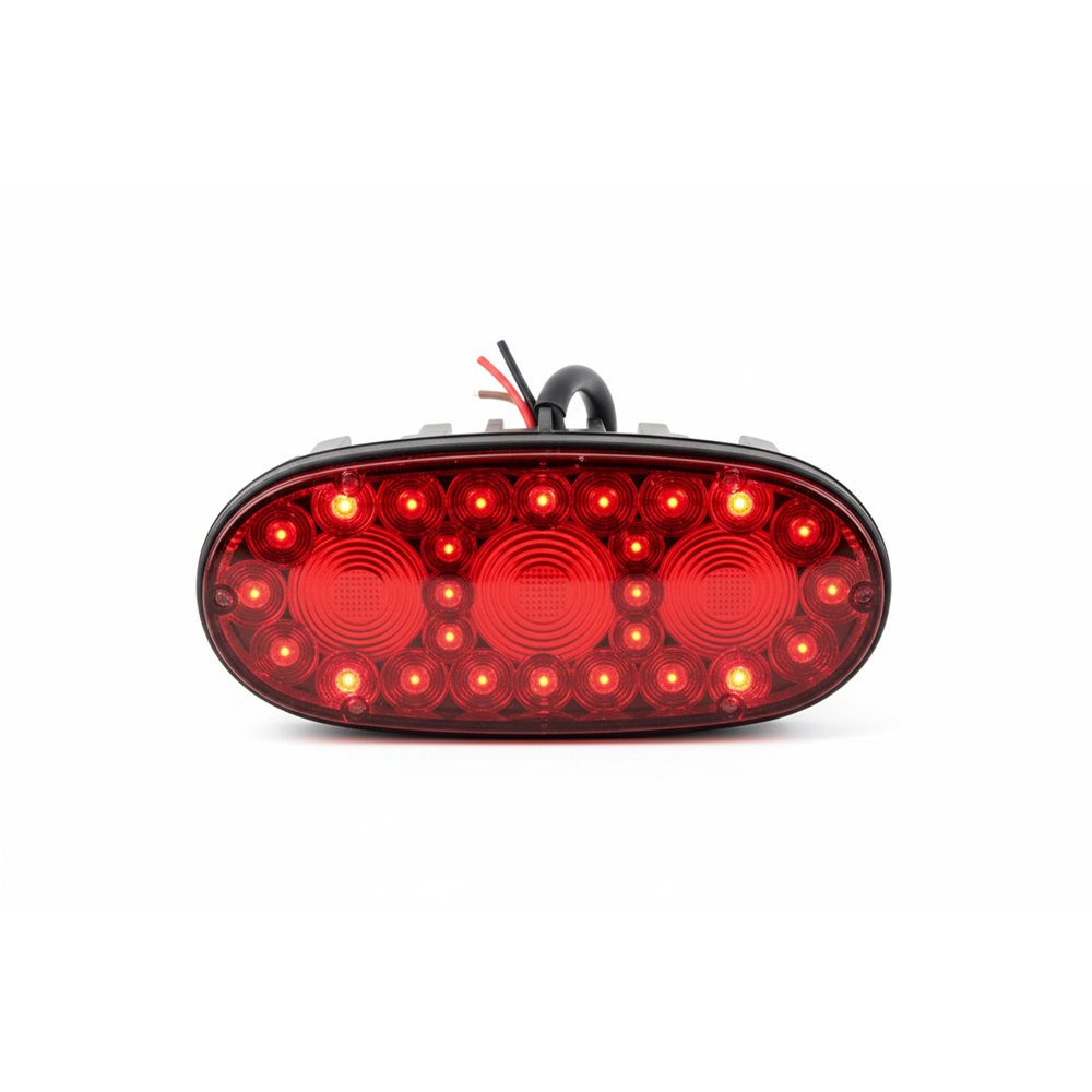 Oval S/T/T Red 42 LED